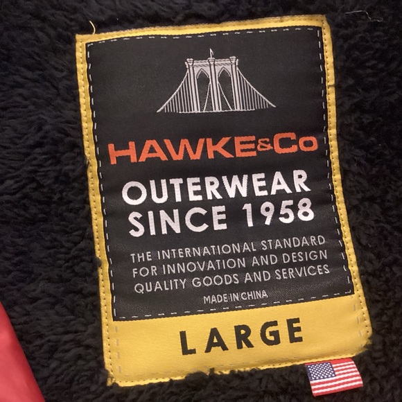 Hawks & Co EQ Hooded Jacket mens size large quality outwear - Picture 6 of 10